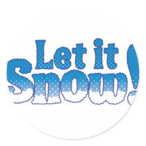 Let it Snow Stickers by xmasstore Let it Snow Stickers