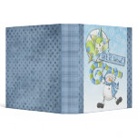 Let It Snow Whimsical Snowman Binder