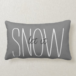 'Let It Snow' Winter Home Decor Throw Pillow