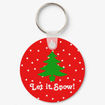 Let it Snow! Xmas Tree keychains