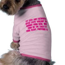 Let love and faithfulness never leave you;bind ... pet clothing by LuluandLori Let love and faithfulness never leave you;bind ... pet clothing