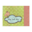 Let Love Chirp Easter Invitation postcards