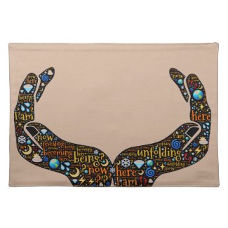 Let magic hands hold your place setting and meal cloth placemat