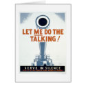 Let me do the Talking! Serve in Silence - WPA cards
