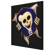 Let Me Out (Escaping Skeleton) Gallery Wrapped Canvas