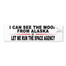 Let Me Run NASA bumper stickers