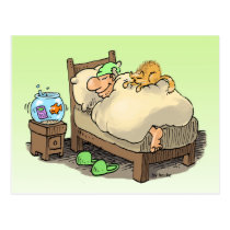 let me sleep longsleeper postcard postcards
