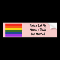 Let My moms dads get married bumper stickers