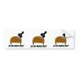 Let My People Fro Bumper Sticker