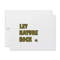 Let Nature Rock invitations by fullofNuts Let Nature Rock invitations