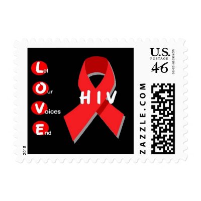 Let Our Voices End (LOVE) HIV Stamp by dkwsnake1