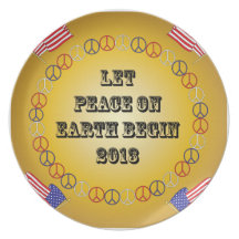 Let Peace on Earth Begin 2013 Plate