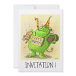 let´s party ! funny invitation card