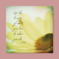 Let the Beauty Floral magnets