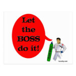 Let the Boss do it! Postcards