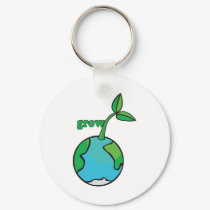 Let the Earth Grow keychains by Eholidayz Let the Earth Grow keychains