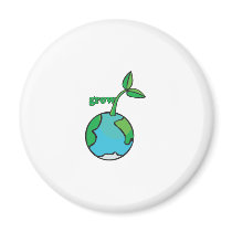 Let the Earth Grow magnets by Eholidayz Let the Earth Grow magnets
