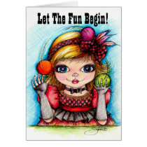Let The Fun Begin...Circus Greeting Card cards