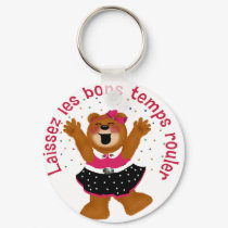 Let The Good Times Roll Teddy Bear keychains