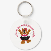 Let The Good Times Roll Teddy Bear keychains