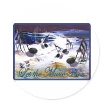 Let the Music Flow Sticker