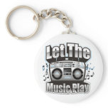 Let the Music PLay Keychain