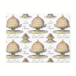 Let Them Eat Cake French Pastry Chef postcards
