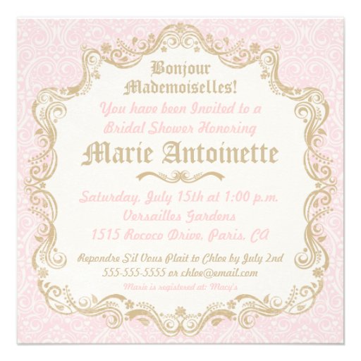 Let Them Eat Cake Invitation