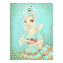 Let Them Eat Cake - marie antoinette postcard postcards
