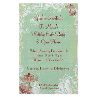 Let Them Eat Cake Party Invitations flyer