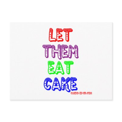 Let them eat cake postcards by cakesin3d