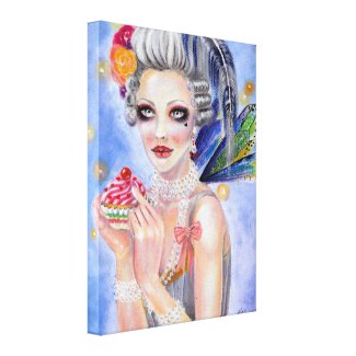 Let them eat cupcake wrappedcanvas