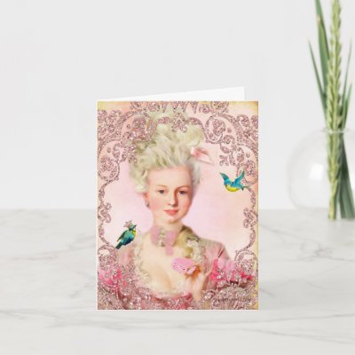 Let Them Eat Macarons Marie Antoinette Cards by pauletteparis