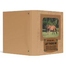 Let there be horses notebook binder