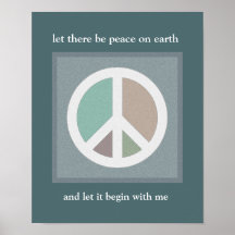 Let there be peace on earth print