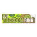 Let Treedom Ring! Bumper Sticker bumper stickers