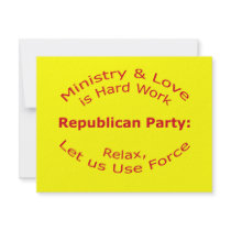 Let us Use Force Invitation
