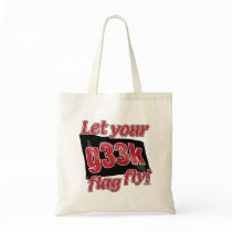 Let your g33k flag fly! canvas bag