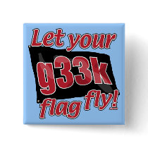 Let your g33k flag fly! button