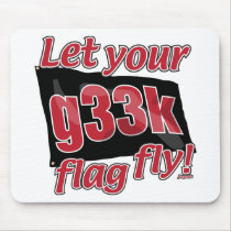 Let your g33k flag fly! mousepad