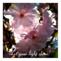 Let your light shine! posters