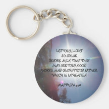 LET YOUR LIGHTSO SHINEBEFORE MEN, ... KEY CHAIN
