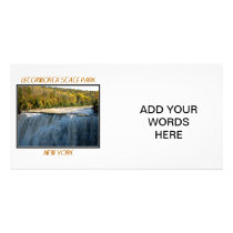 Letchworth State Park - Middle Falls Photo Greeting Card