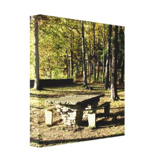 Letchworth State Park - Tea Table- Wrapped Canvas wrappedcanvas