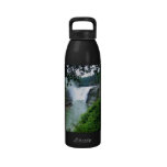 Letchworth Upper Waterfalls Leaf Framed Reusable Water Bottles