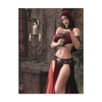 Lethal Libations Gothic Fantasy Post Card