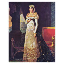 Letizia Bonaparte In Court Dress By Lefèvre Robert Flyer