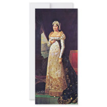 Letizia Bonaparte In Court Dress By Lefèvre Robert Rack Card Design