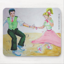 lets all do the twist swing dancers mousepads