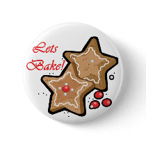 Let's Bake Cookies buttons by freespiritdesigns Let's Bake Cookies buttons